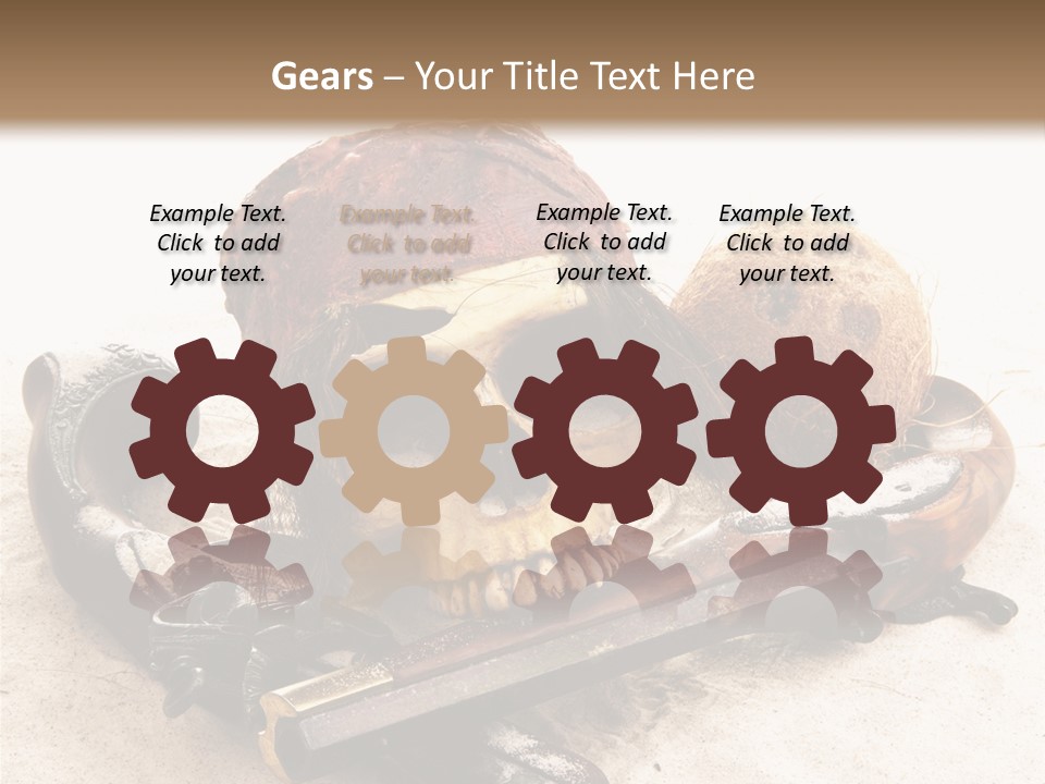 Skeleton Black Bone PowerPoint Template