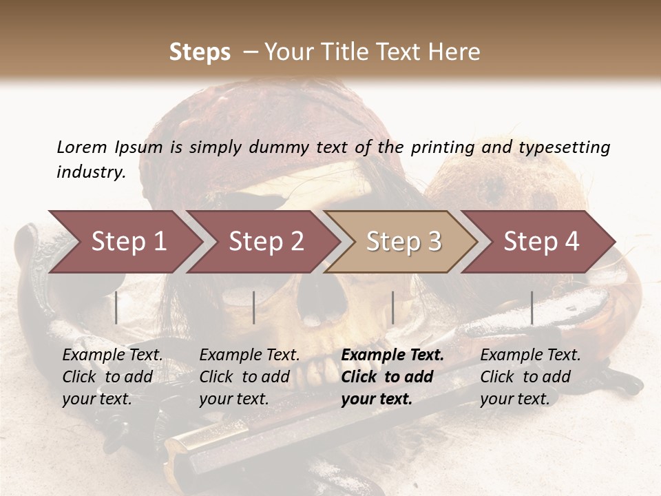 Skeleton Black Bone PowerPoint Template