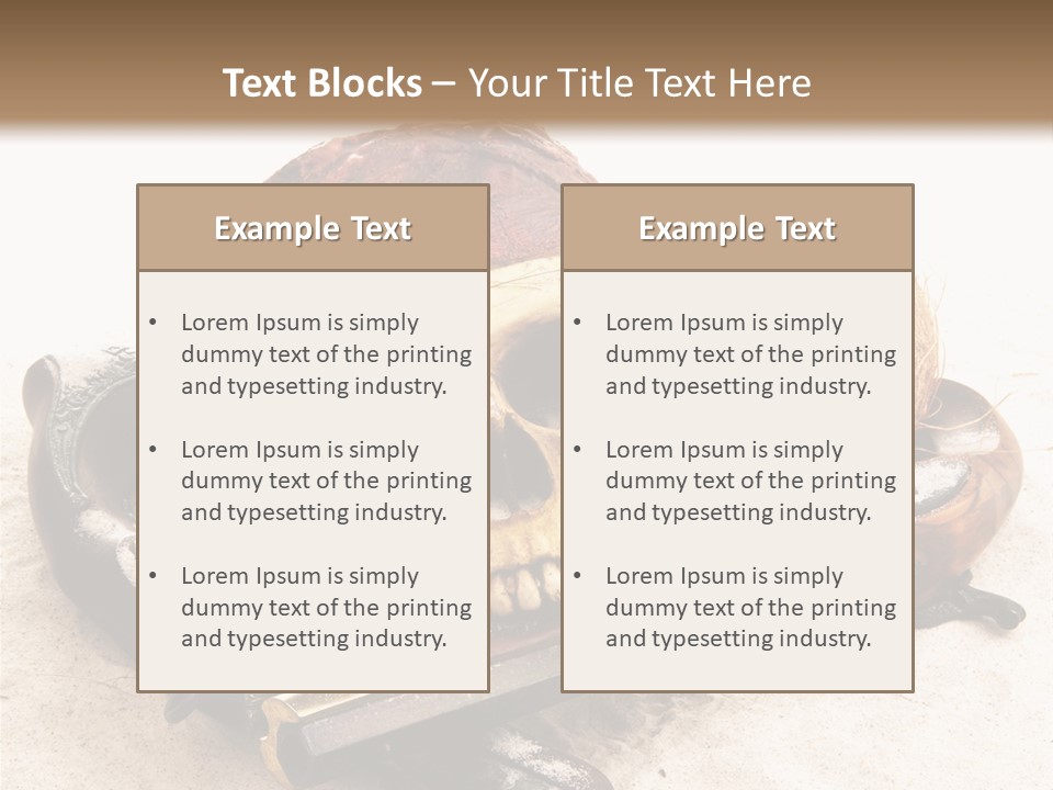 Skeleton Black Bone PowerPoint Template
