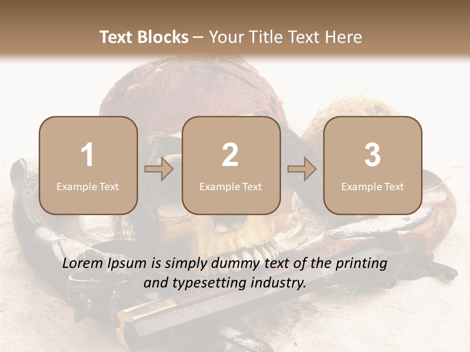 Skeleton Black Bone PowerPoint Template
