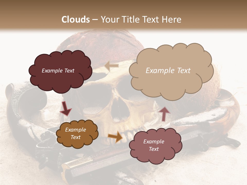 Skeleton Black Bone PowerPoint Template