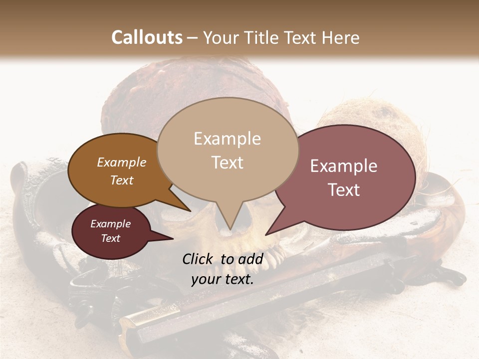 Skeleton Black Bone PowerPoint Template