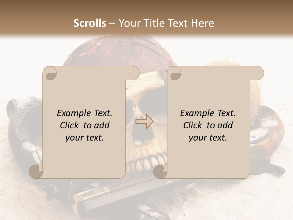 Skeleton Black Bone PowerPoint Template