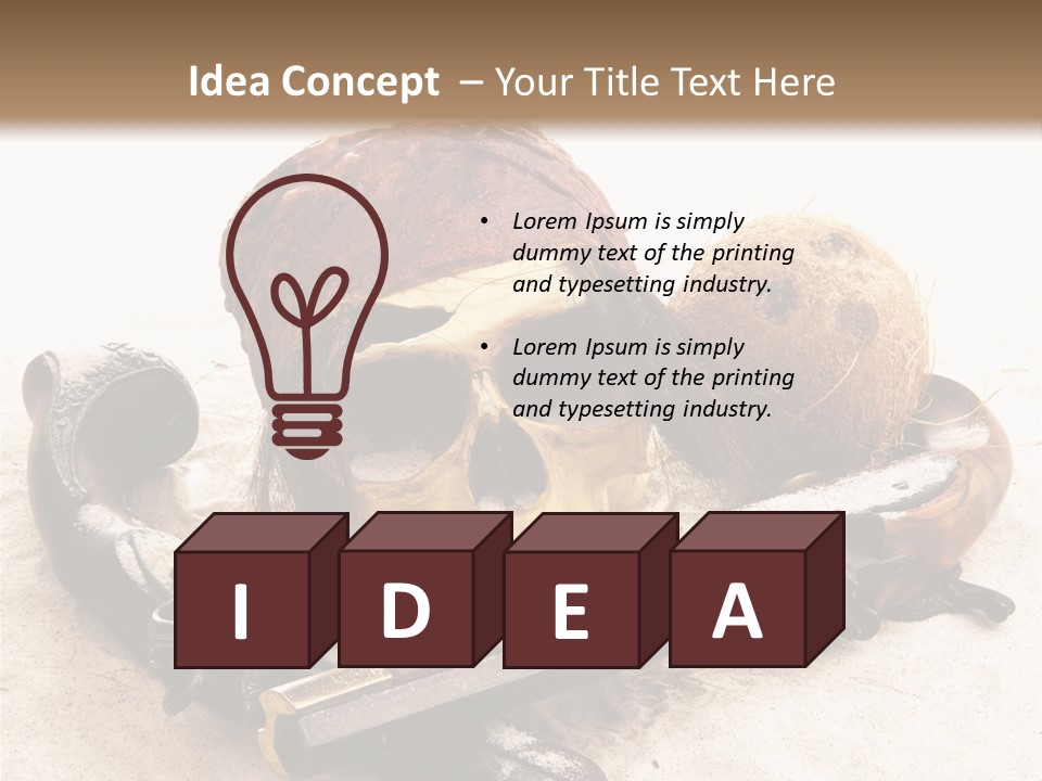 Skeleton Black Bone PowerPoint Template