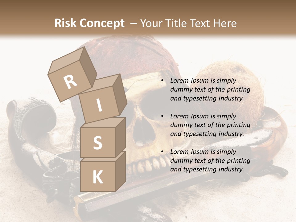 Skeleton Black Bone PowerPoint Template