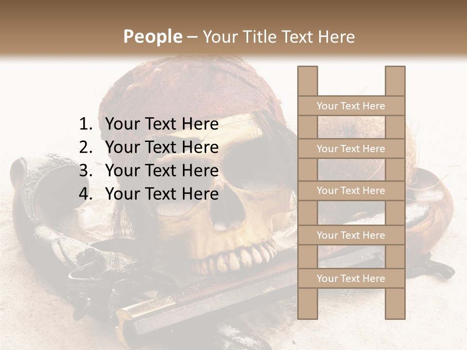 Skeleton Black Bone PowerPoint Template