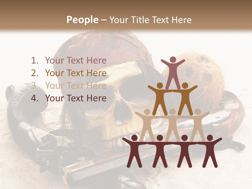 Skeleton Black Bone PowerPoint Template