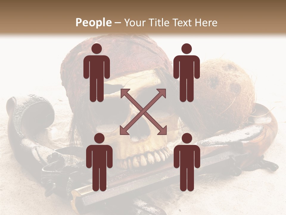 Skeleton Black Bone PowerPoint Template