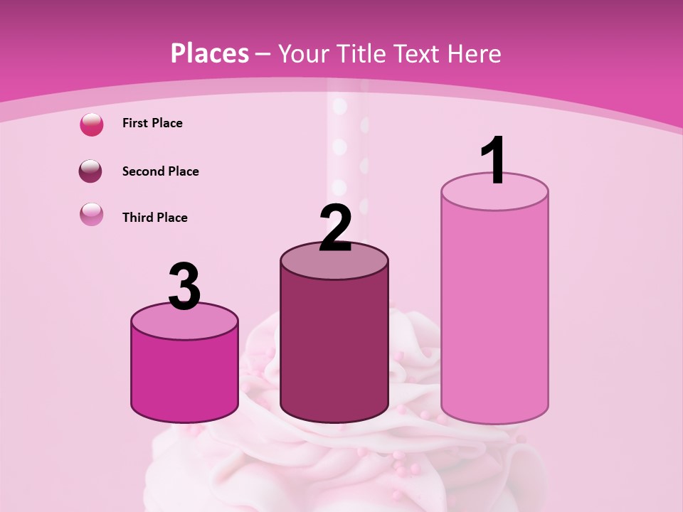 Spots Cupcake Home Baked PowerPoint Template