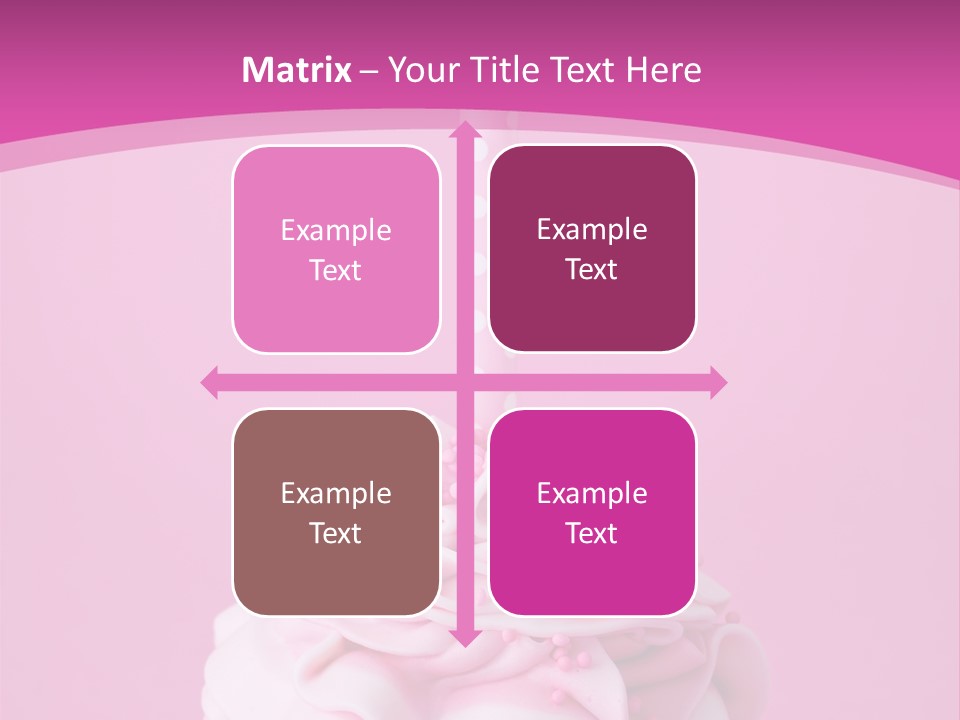 Spots Cupcake Home Baked PowerPoint Template