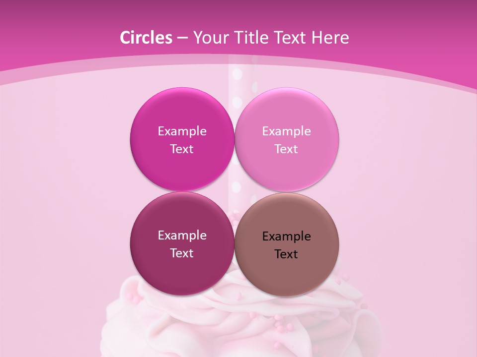 Spots Cupcake Home Baked PowerPoint Template
