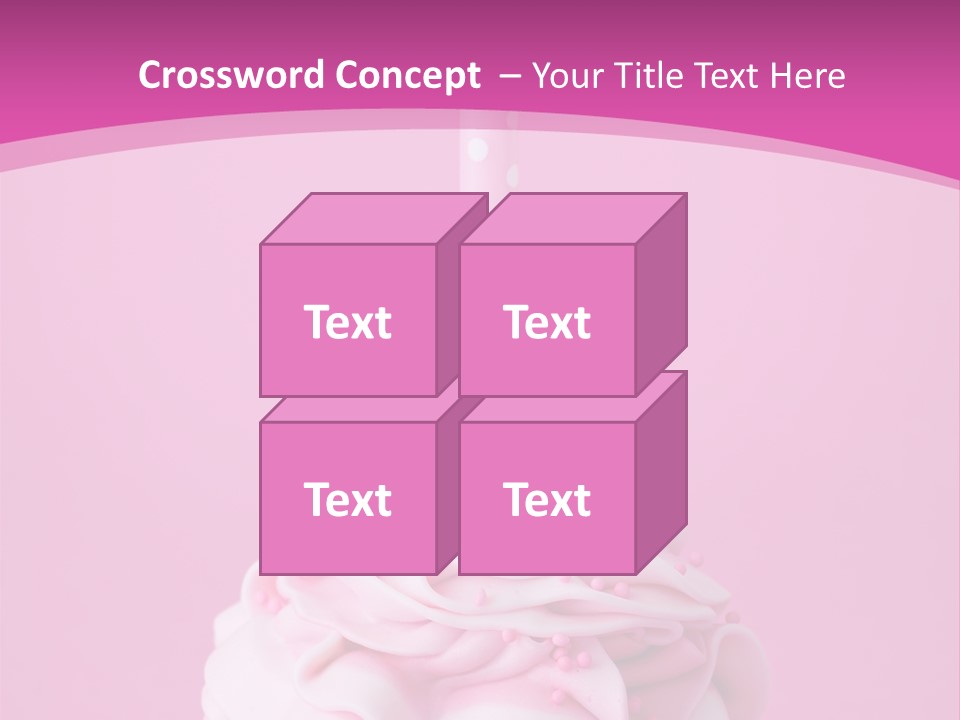 Spots Cupcake Home Baked PowerPoint Template