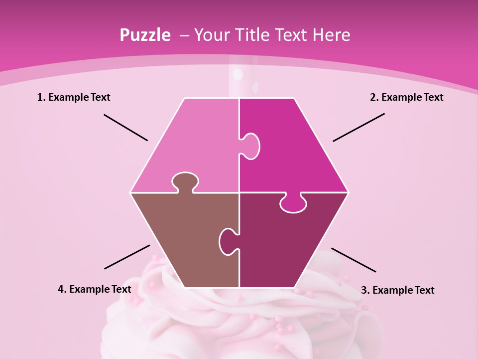 Spots Cupcake Home Baked PowerPoint Template