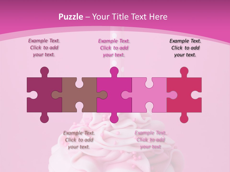Spots Cupcake Home Baked PowerPoint Template