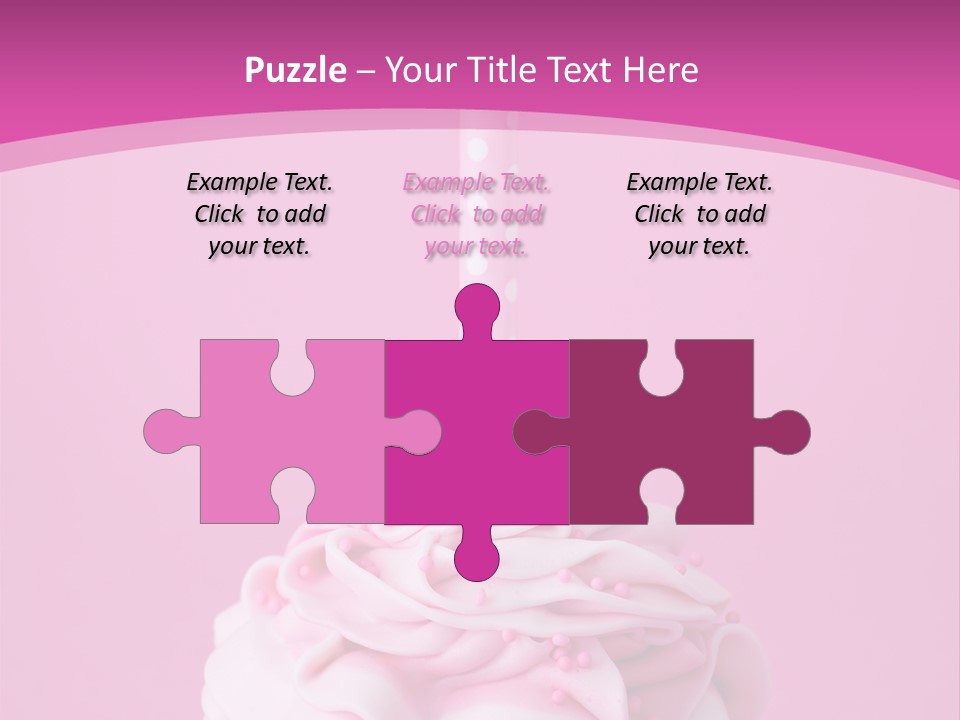 Spots Cupcake Home Baked PowerPoint Template
