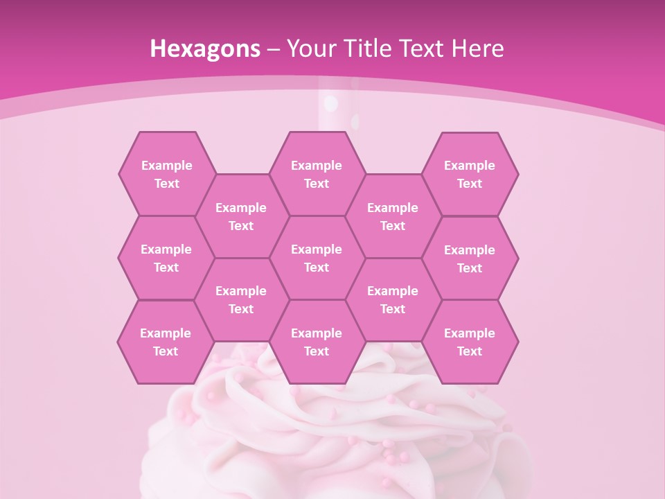 Spots Cupcake Home Baked PowerPoint Template