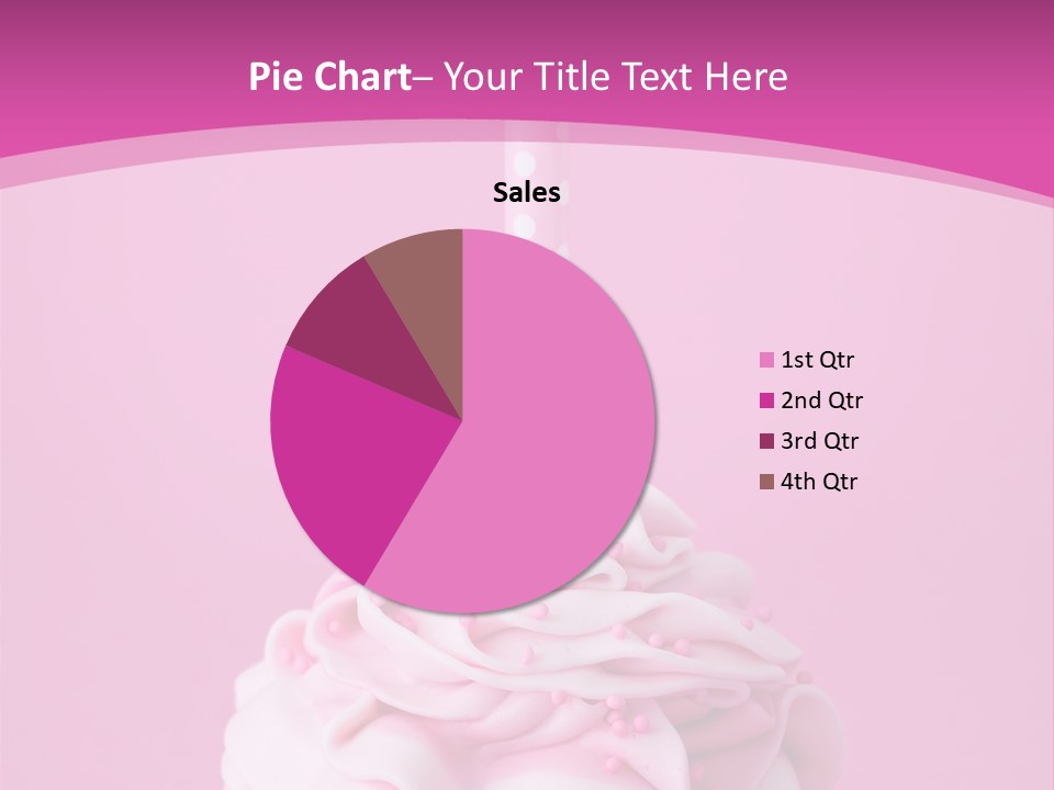 Spots Cupcake Home Baked PowerPoint Template