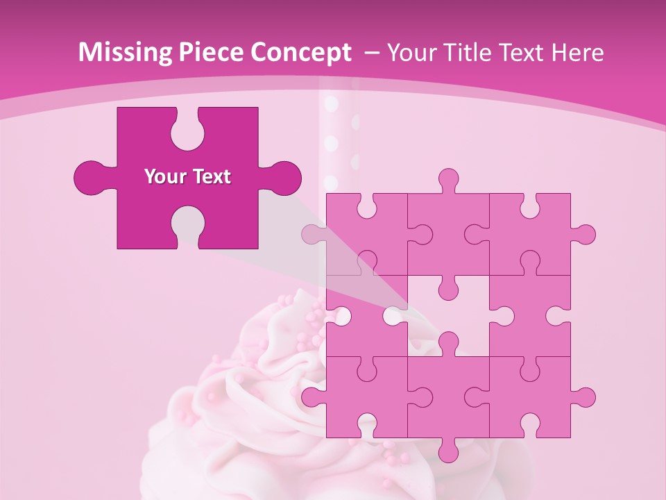 Spots Cupcake Home Baked PowerPoint Template