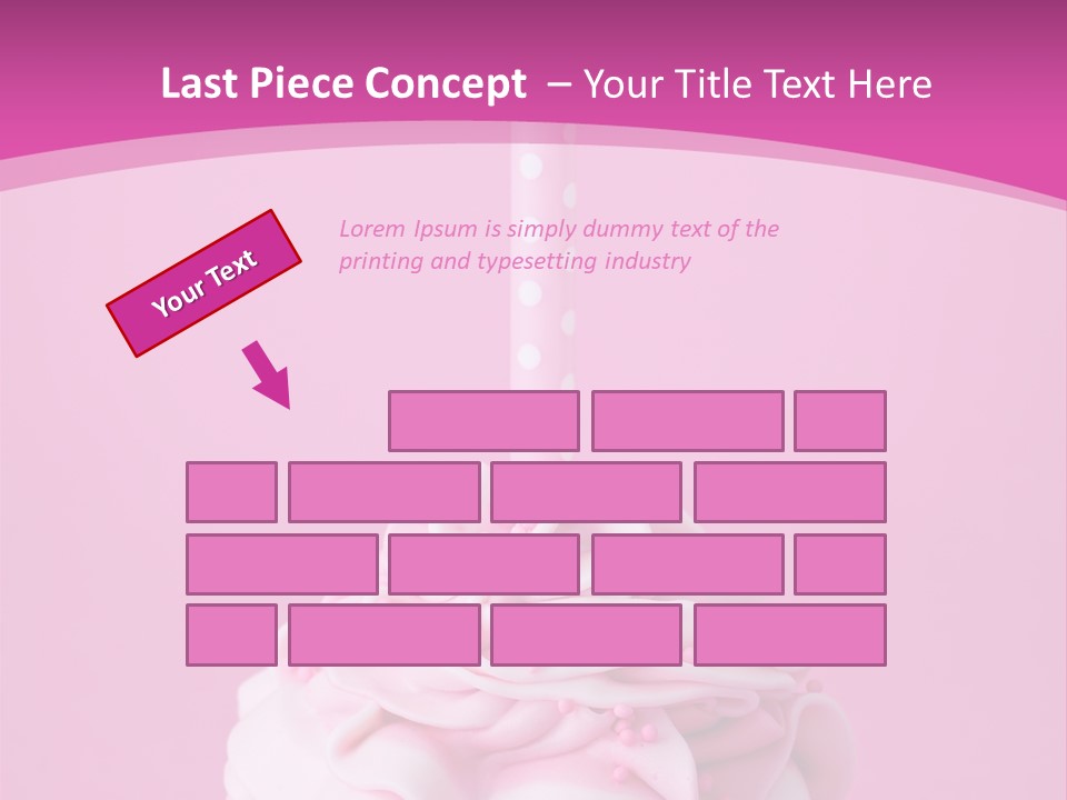 Spots Cupcake Home Baked PowerPoint Template