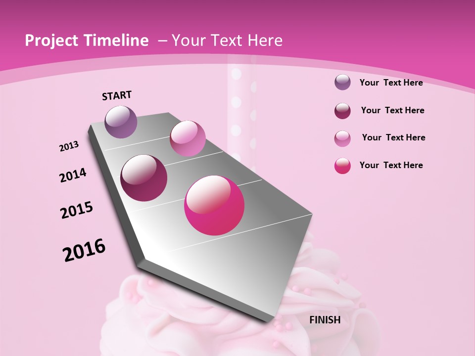 Spots Cupcake Home Baked PowerPoint Template
