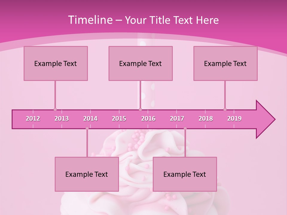 Spots Cupcake Home Baked PowerPoint Template