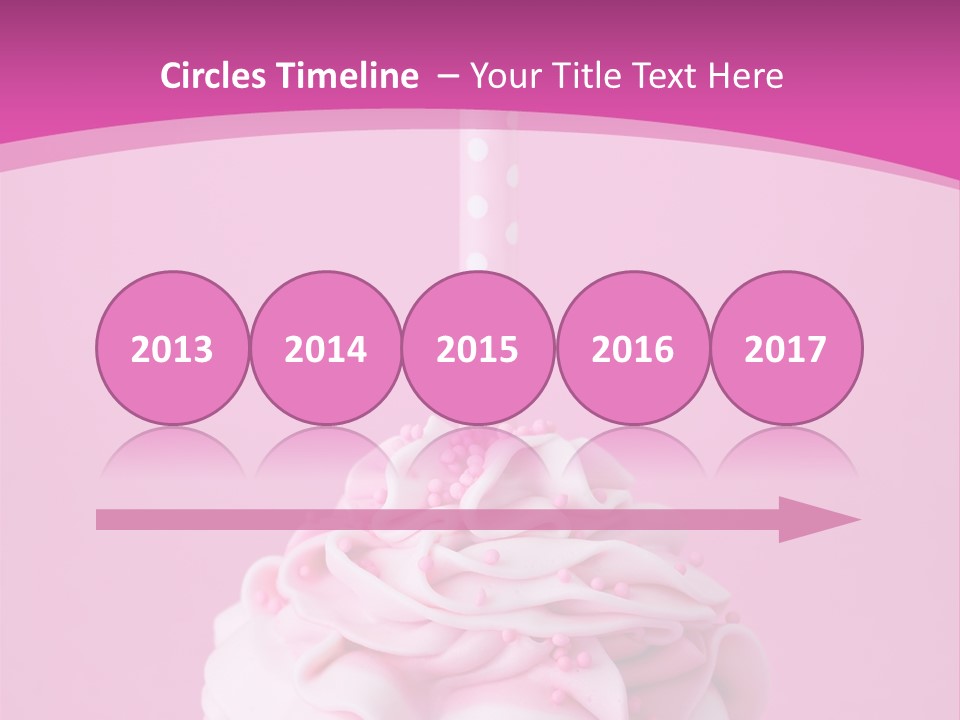 Spots Cupcake Home Baked PowerPoint Template