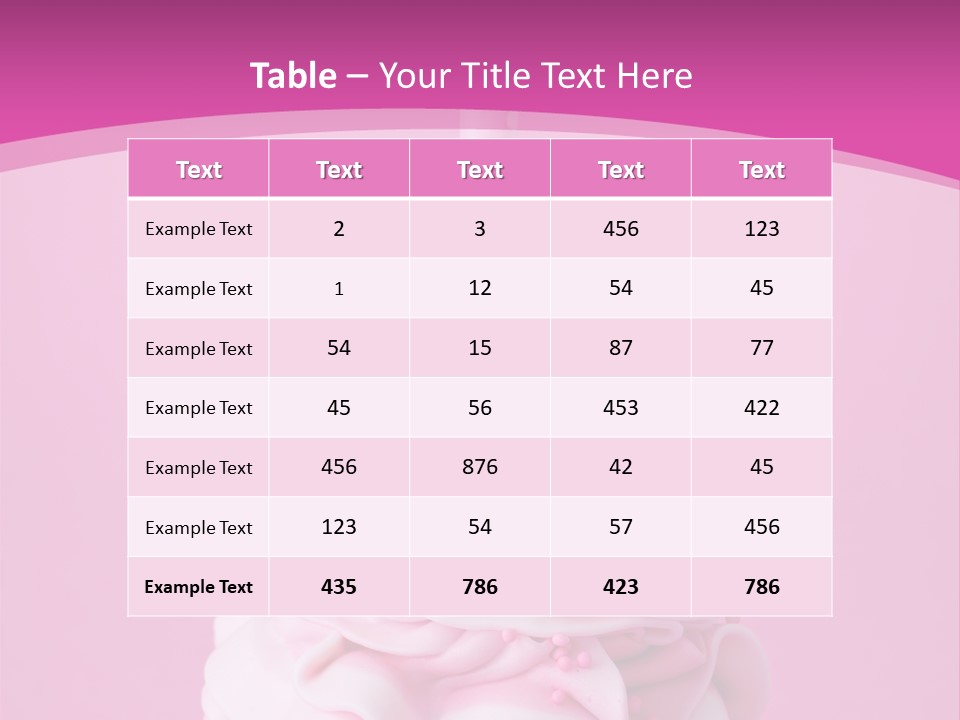 Spots Cupcake Home Baked PowerPoint Template