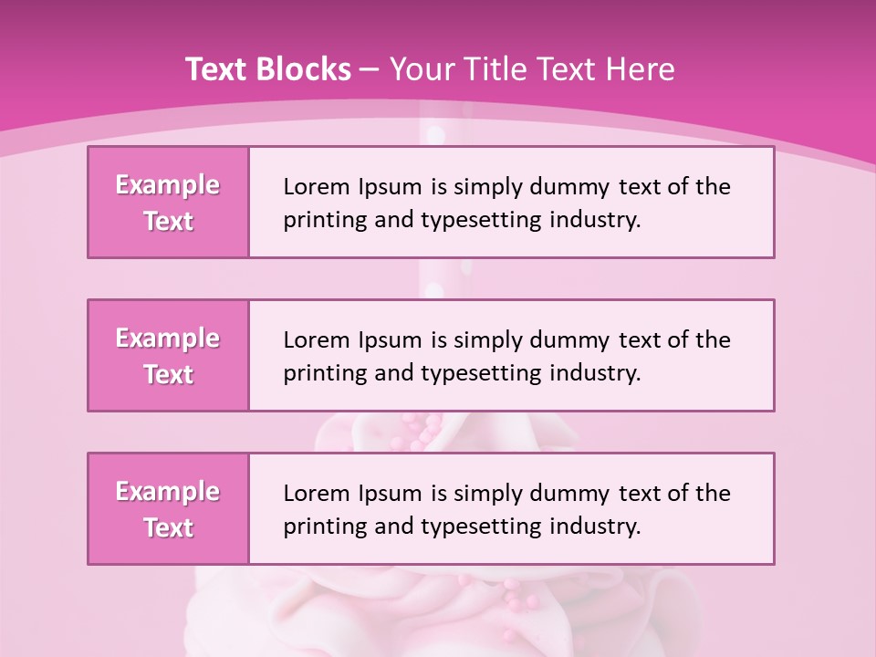 Spots Cupcake Home Baked PowerPoint Template