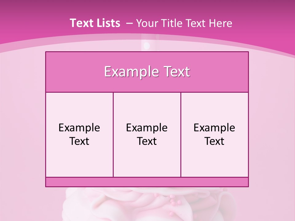 Spots Cupcake Home Baked PowerPoint Template