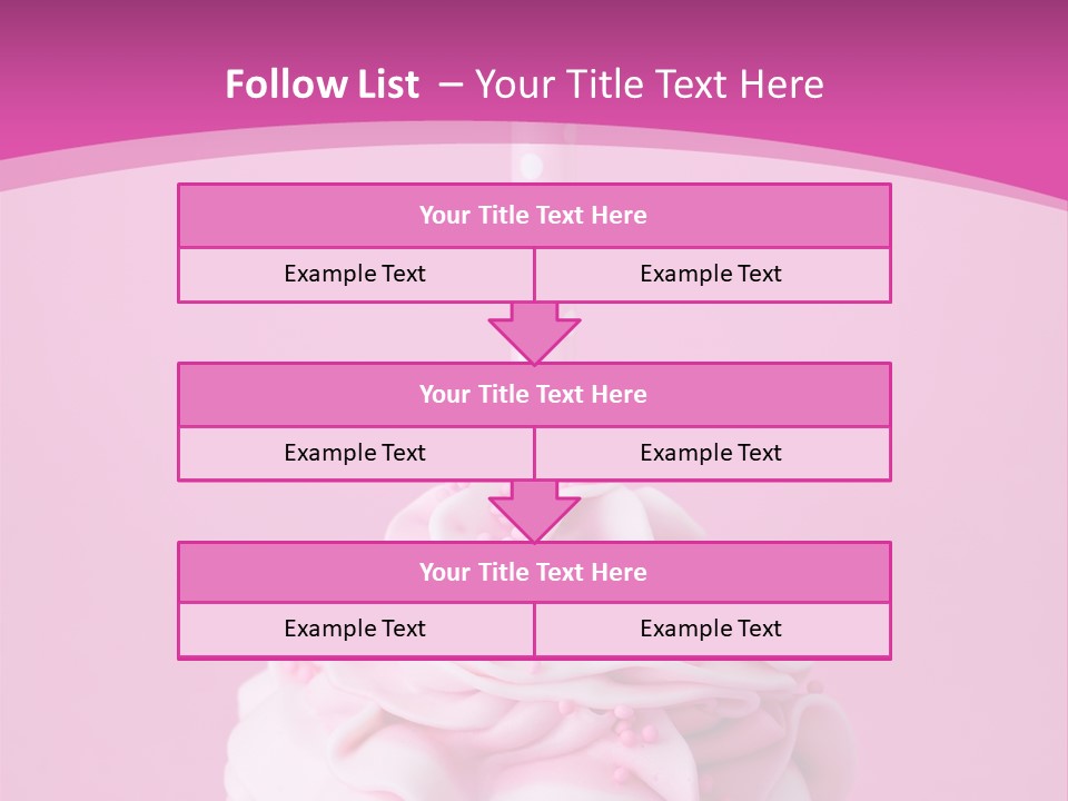 Spots Cupcake Home Baked PowerPoint Template