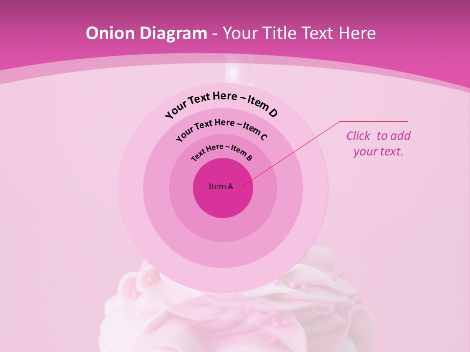 Spots Cupcake Home Baked PowerPoint Template