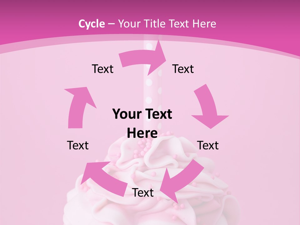 Spots Cupcake Home Baked PowerPoint Template