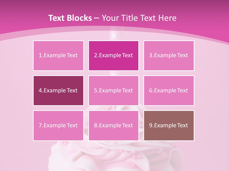 Spots Cupcake Home Baked PowerPoint Template