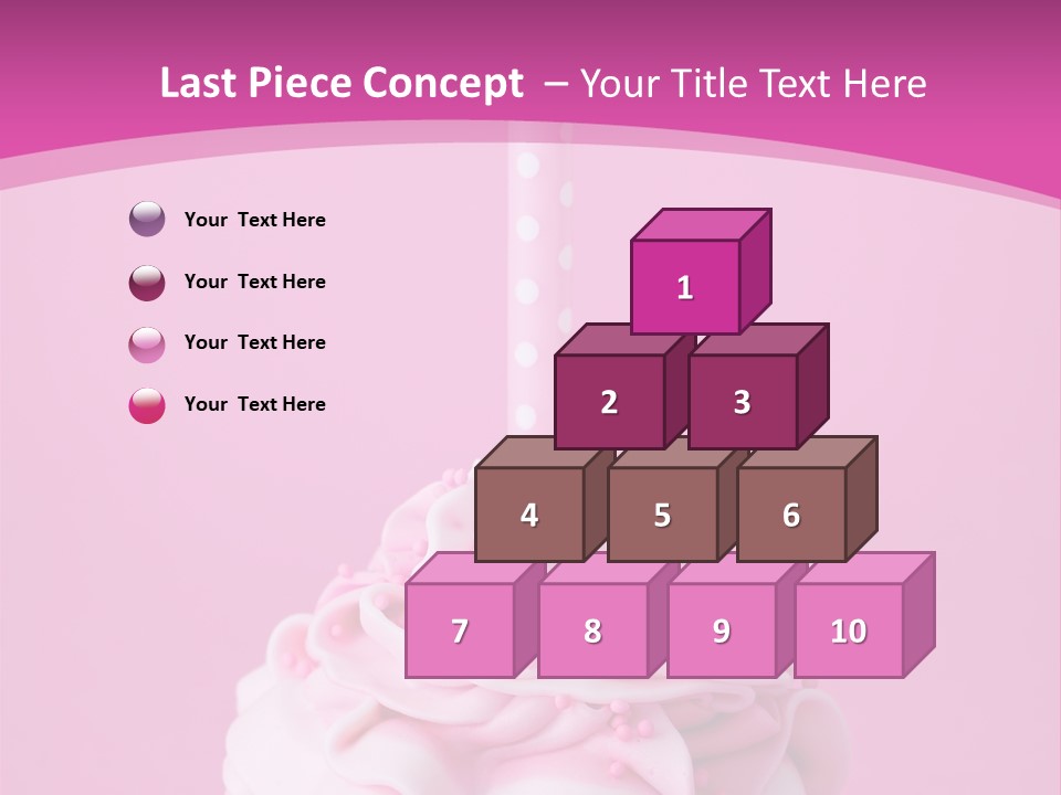 Spots Cupcake Home Baked PowerPoint Template