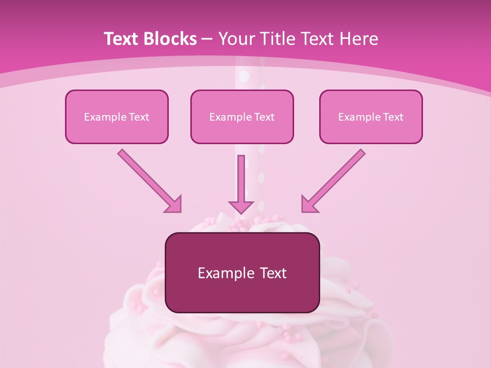 Spots Cupcake Home Baked PowerPoint Template