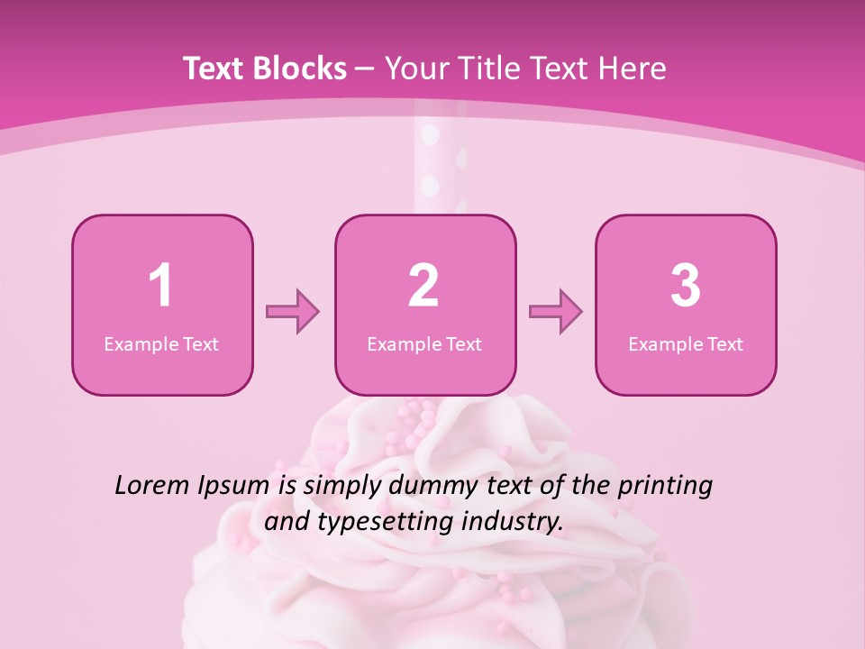 Spots Cupcake Home Baked PowerPoint Template