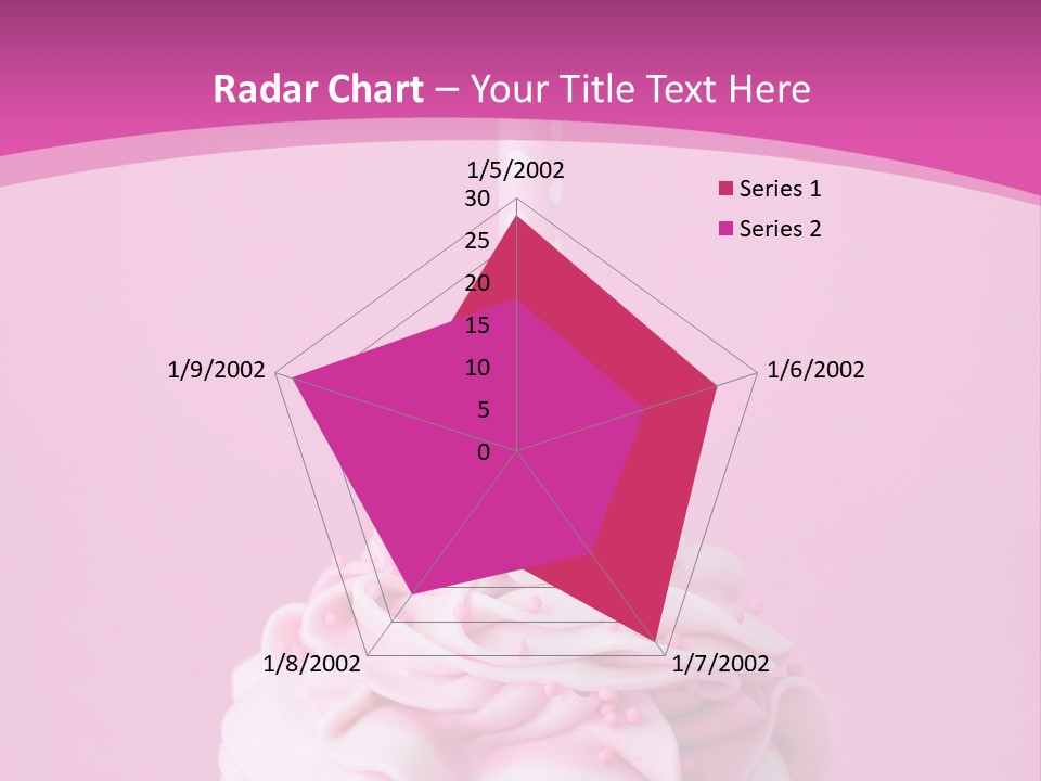 Spots Cupcake Home Baked PowerPoint Template