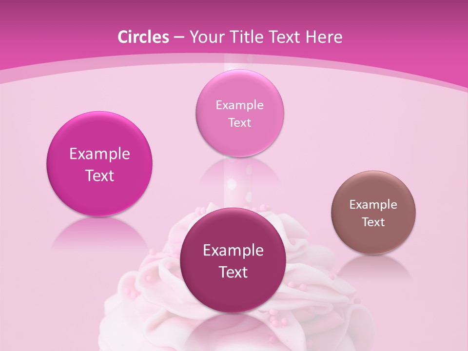 Spots Cupcake Home Baked PowerPoint Template