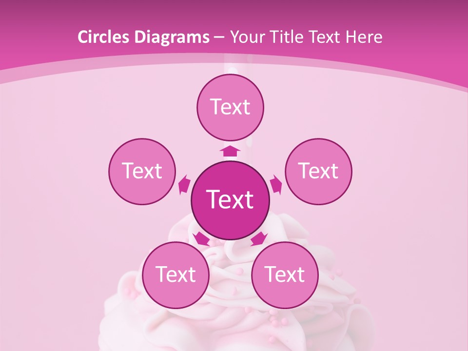 Spots Cupcake Home Baked PowerPoint Template