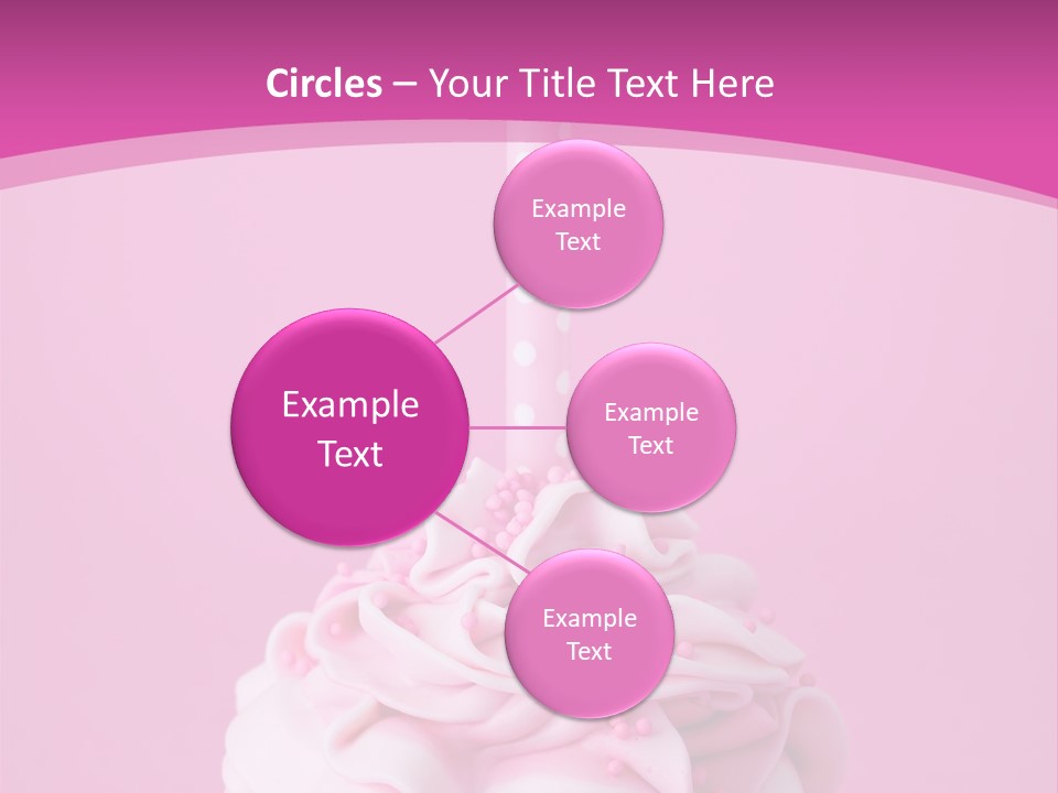 Spots Cupcake Home Baked PowerPoint Template