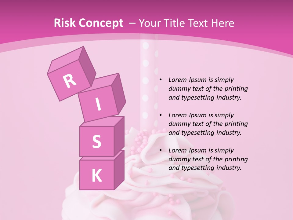 Spots Cupcake Home Baked PowerPoint Template