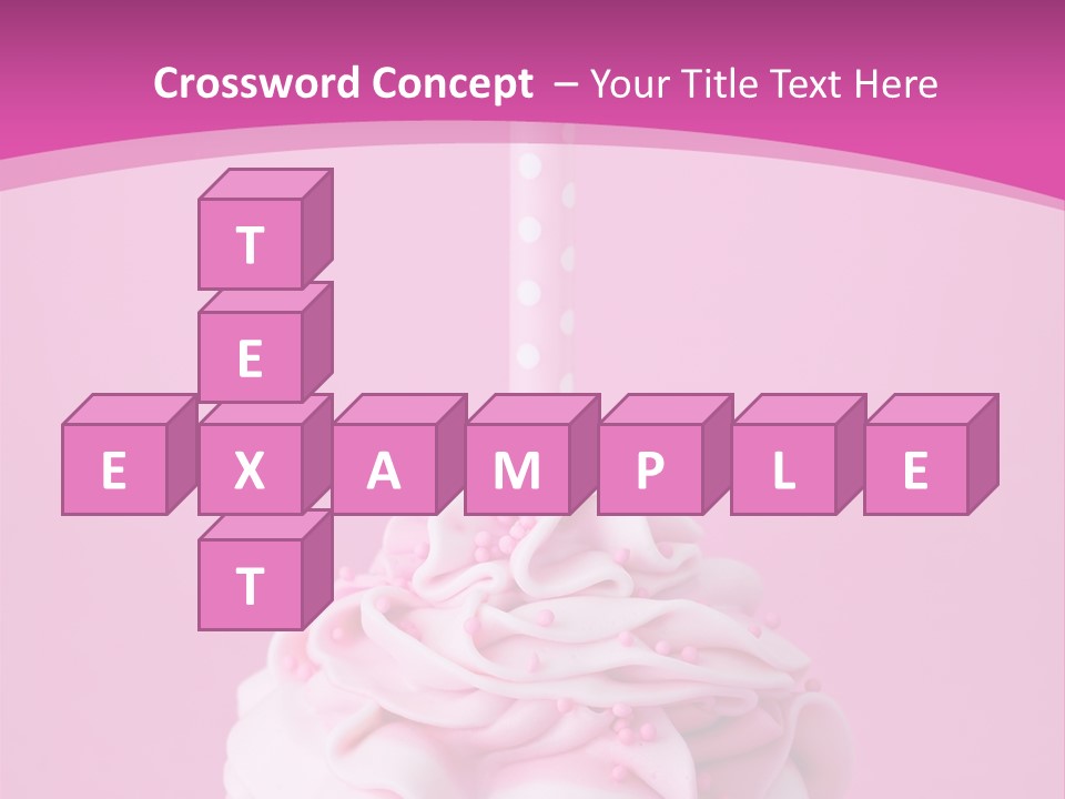 Spots Cupcake Home Baked PowerPoint Template