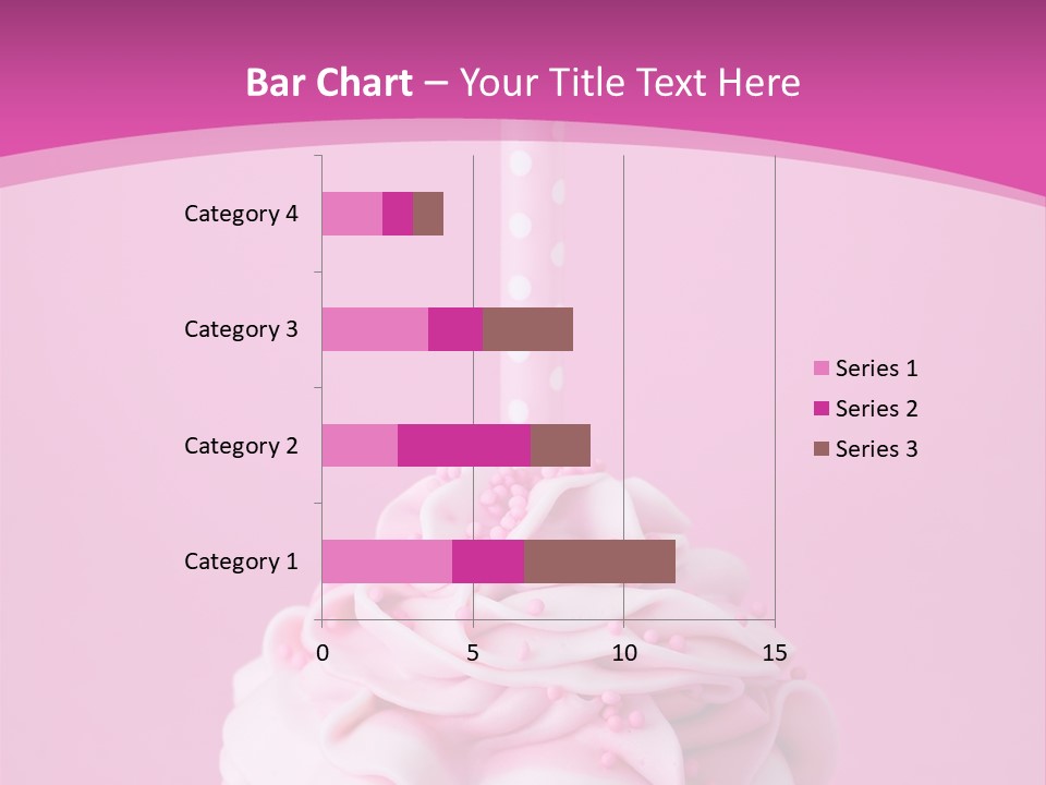 Spots Cupcake Home Baked PowerPoint Template