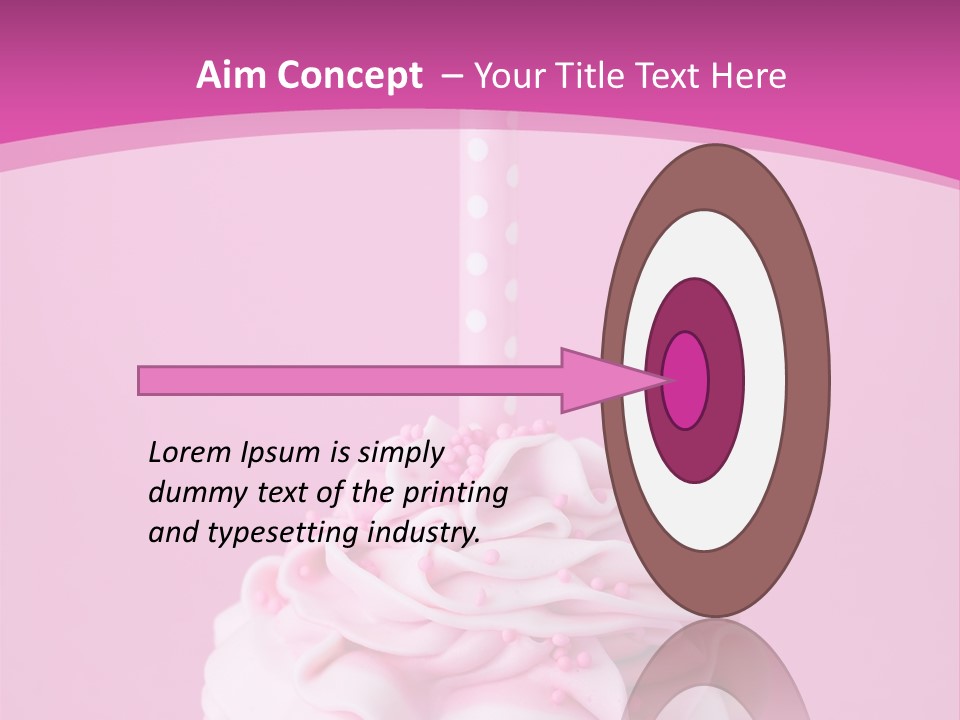 Spots Cupcake Home Baked PowerPoint Template