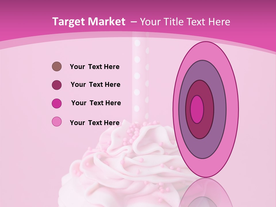 Spots Cupcake Home Baked PowerPoint Template