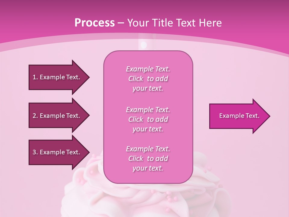 Spots Cupcake Home Baked PowerPoint Template