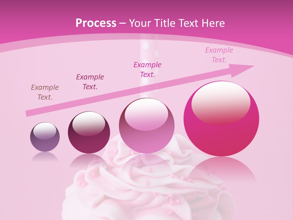 Spots Cupcake Home Baked PowerPoint Template