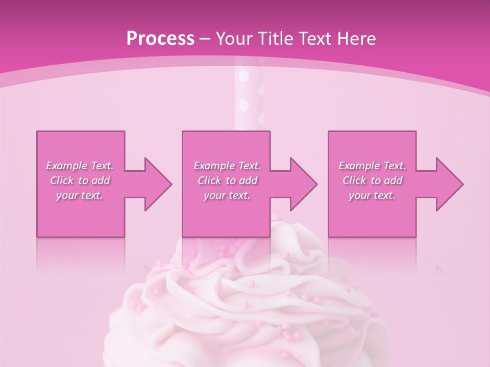 Spots Cupcake Home Baked PowerPoint Template