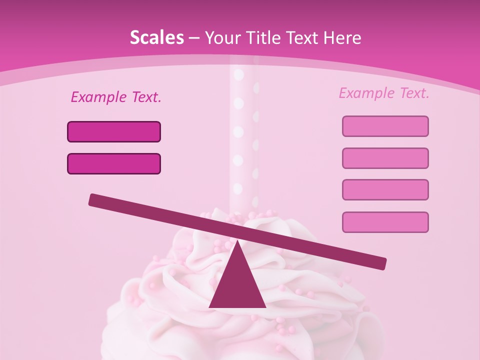 Spots Cupcake Home Baked PowerPoint Template