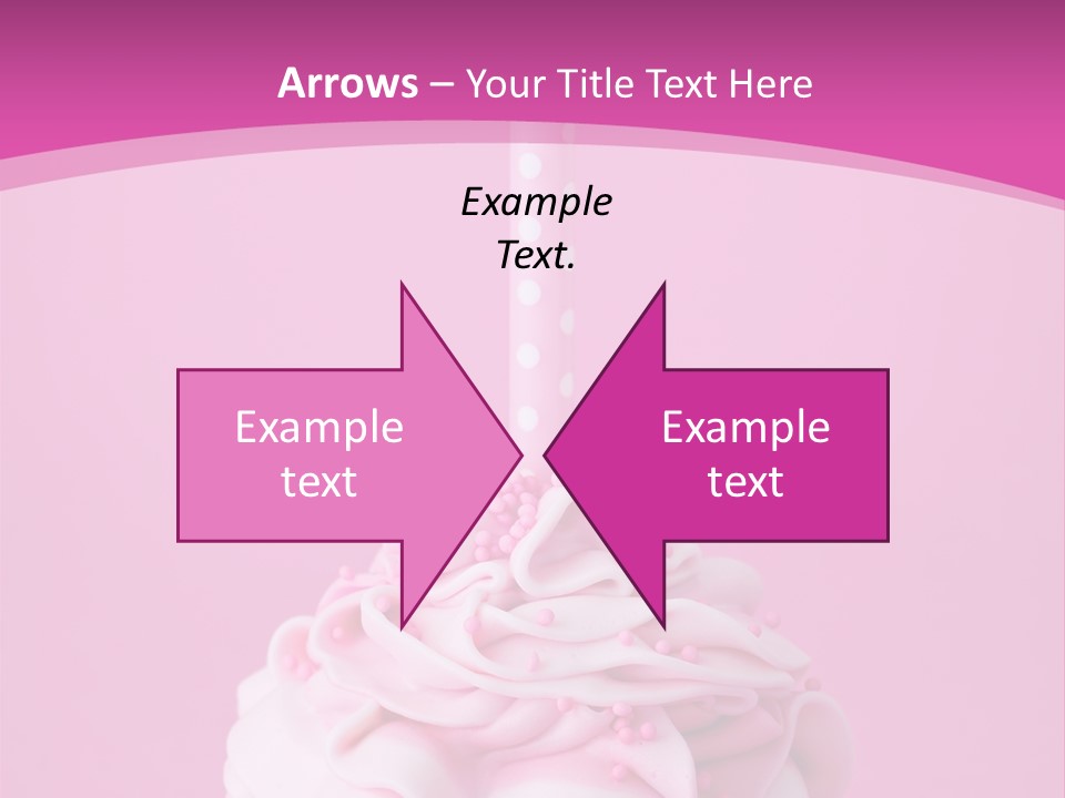 Spots Cupcake Home Baked PowerPoint Template